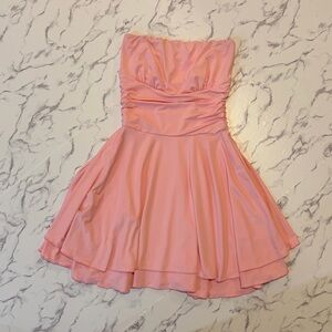 Pink Strapless Dress